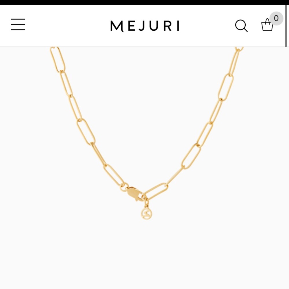Mejuri bold link chain necklace
